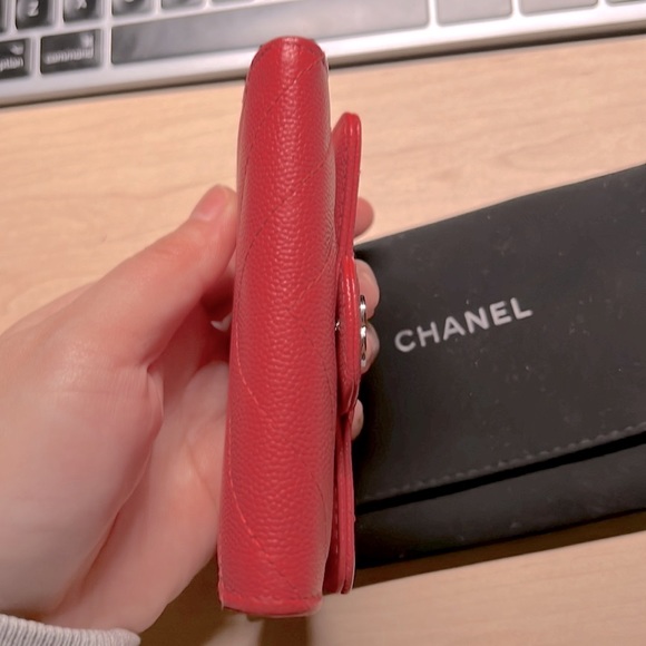 Chanel mini Wallet/ card holder hot pink - Picture 8 of 10
